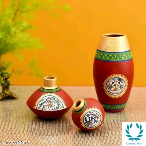 Rustic Warli Vases  like Madhubani and Warli.  - 3